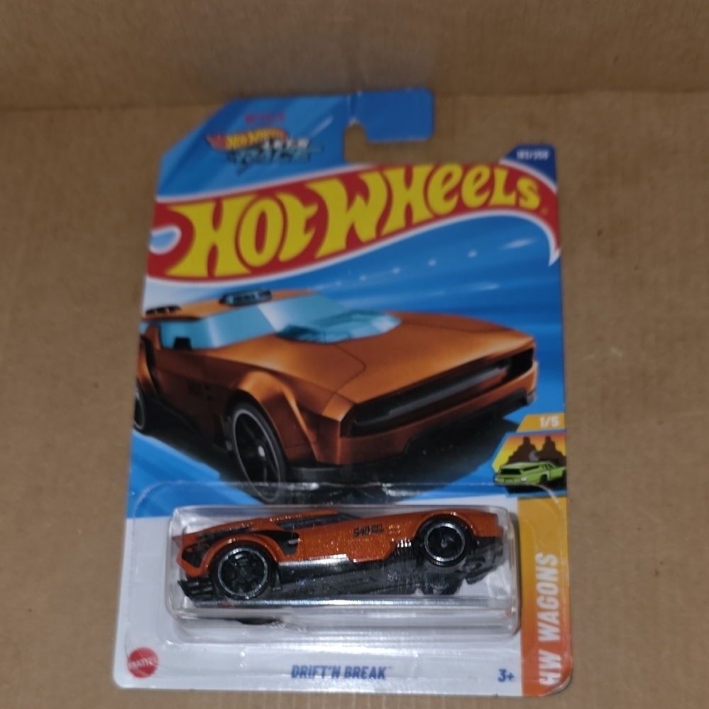 Mattel Hot Wheels Orange Driftin' Break Car